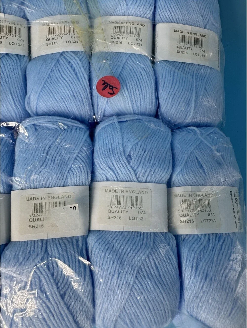 10 Sirdar Snuggly 4 Ply Yarn Skeins Sky Blue 216 Lot 331 500g Sealed Pack